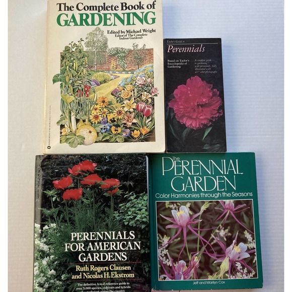 Warner Co Other - Vintage 4 LOT PERENNIAL GARDEN AND GARDENING BOOKS~2 HARDOVER + 2 PAPERBACK